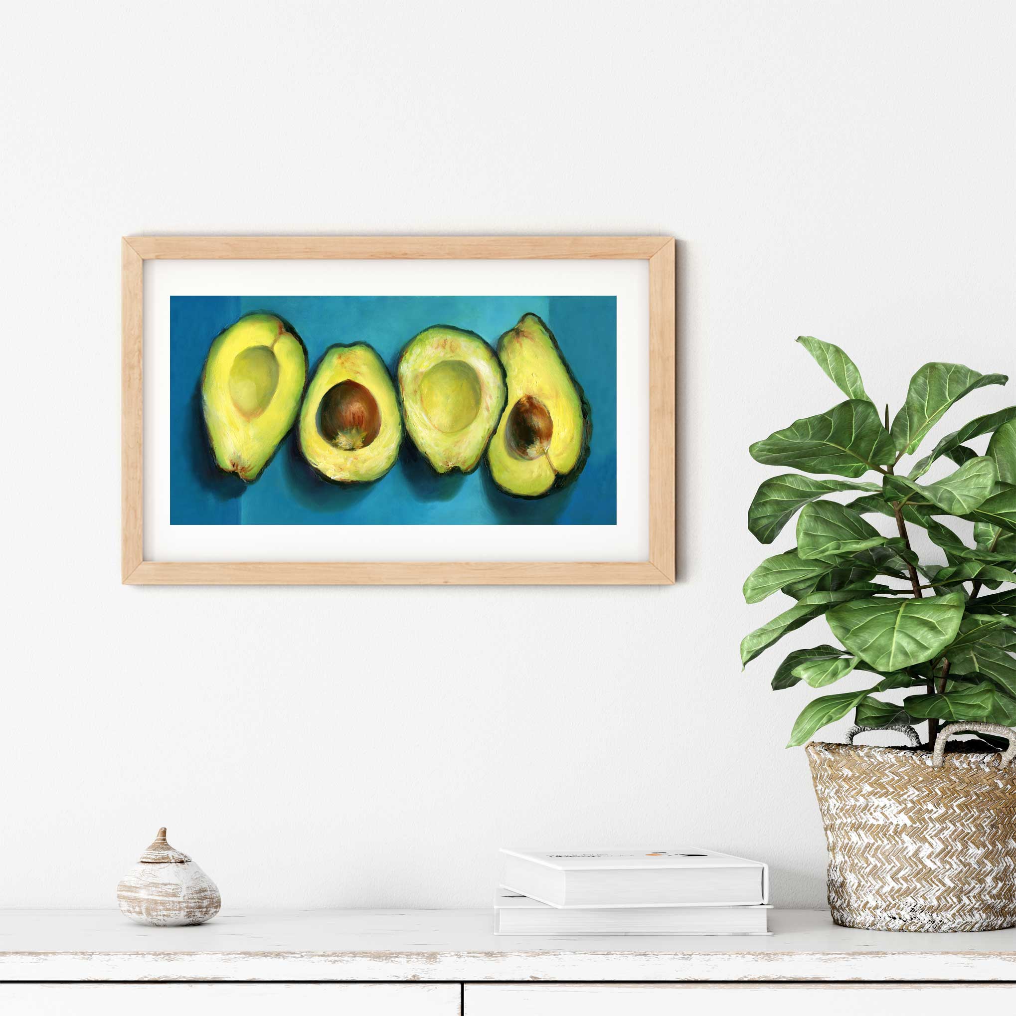 C. 1905 AVOCADO prints - set of 2 original high quality antique prints - antique botanical prints • kitchen art - Trapp avocado