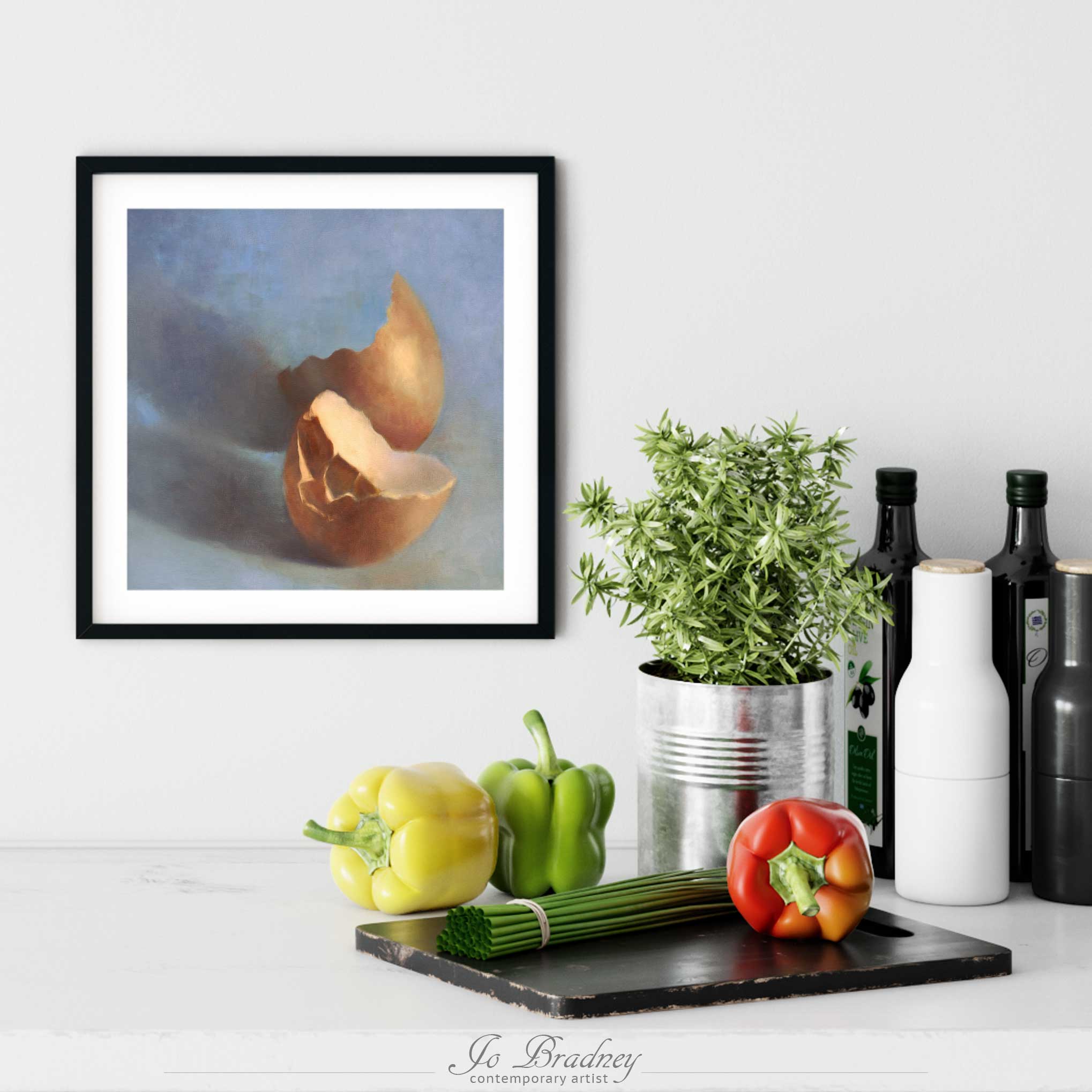 Raw Egg Still Life Wall Art | 24x36 Fine Art buy Print