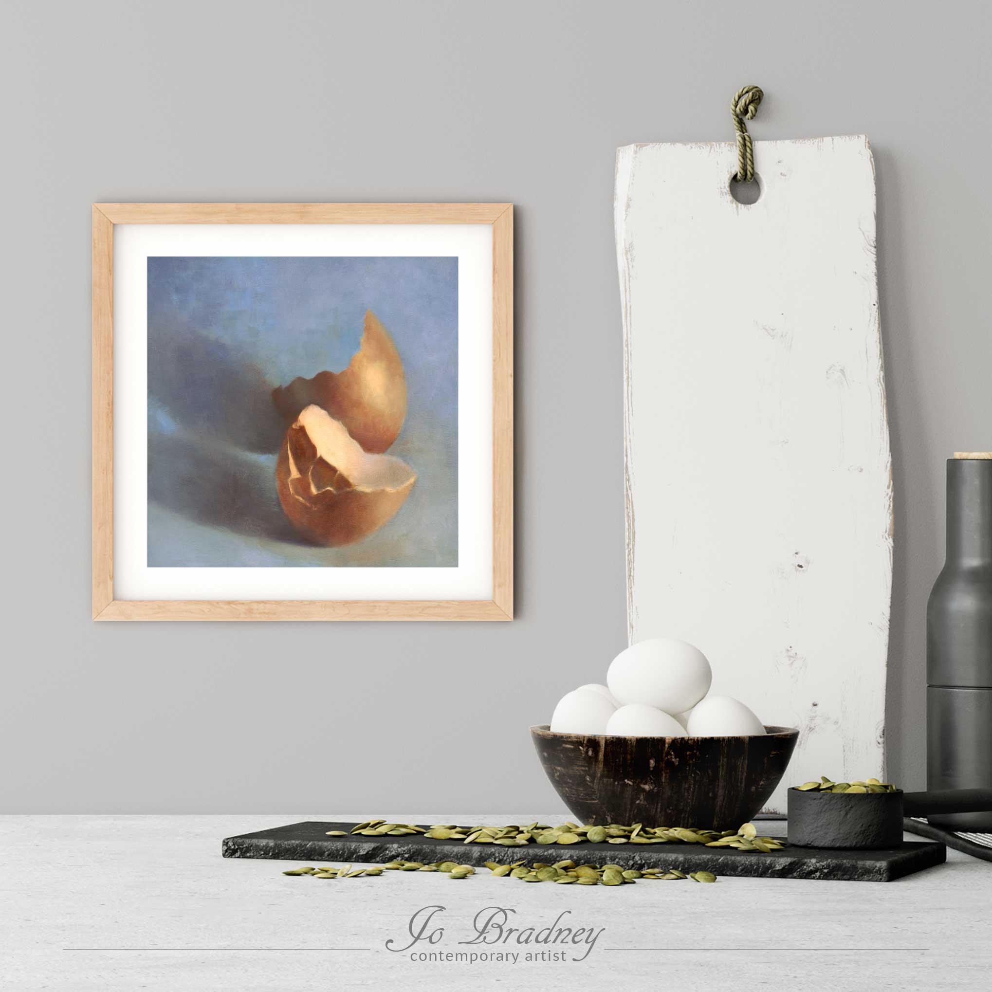 Raw Egg Still Life Wall Art | 24x36 Fine Art buy Print